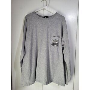 Harley Davidson Motorcycles Mens 2XL Long Sleeved Shirt Kansas City Missouri VTG